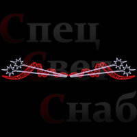 Оформление города - перетяжка "Фейерверк" 0.6х3 м