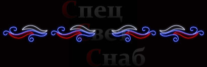 Украшение города к 9 мая. Перетяжка Небесный узор, Триколор, 8-12м