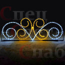 Благоустройство парка световое ограждение "Двойной узор"