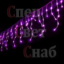 Светодиодная гирлянда бахрома Фиолетовая 2x0,6м